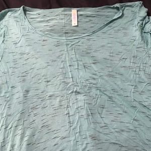 Teal heathered lularoe perfect t